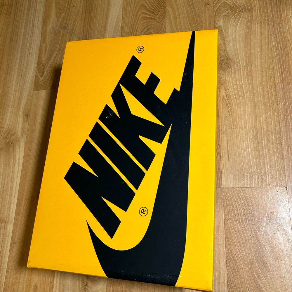 Nike Yellow and Black Shoe Box
